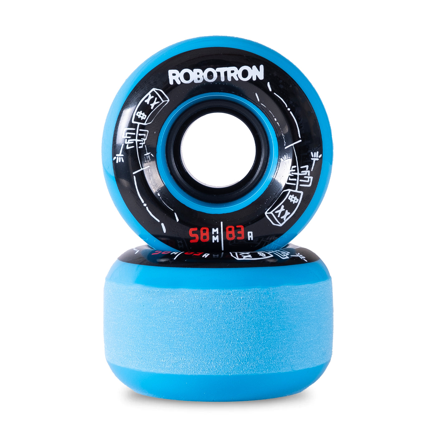 Robotron Cruiser Wheels "Skeletron" 83A - 58mm