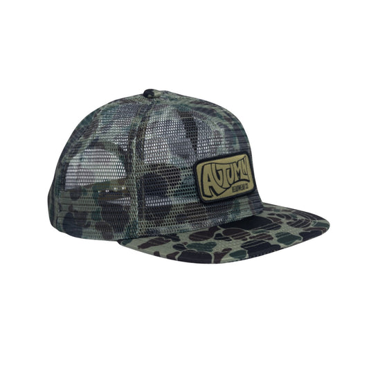 Autumn Cap "Camo Trucker" green