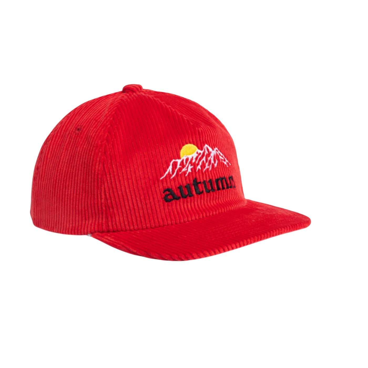 Autumn Cap "Cord 5 Panel Mesh" red