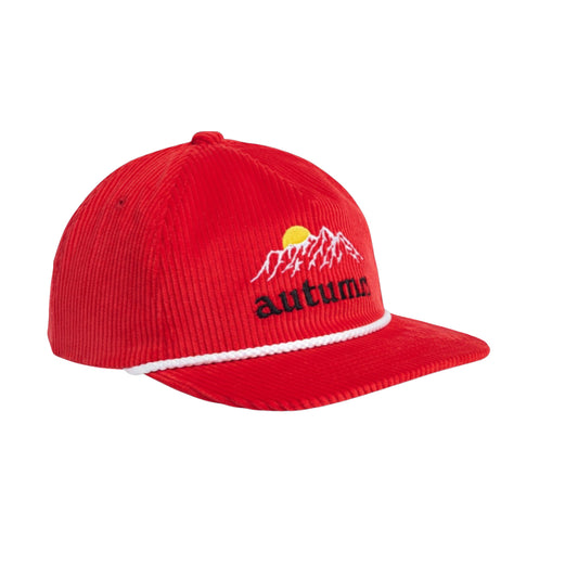 Autumn Cap "Cord 5 Panel Mesh" red