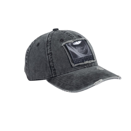 Corduroy Cap "Washed 6 Panel" Black