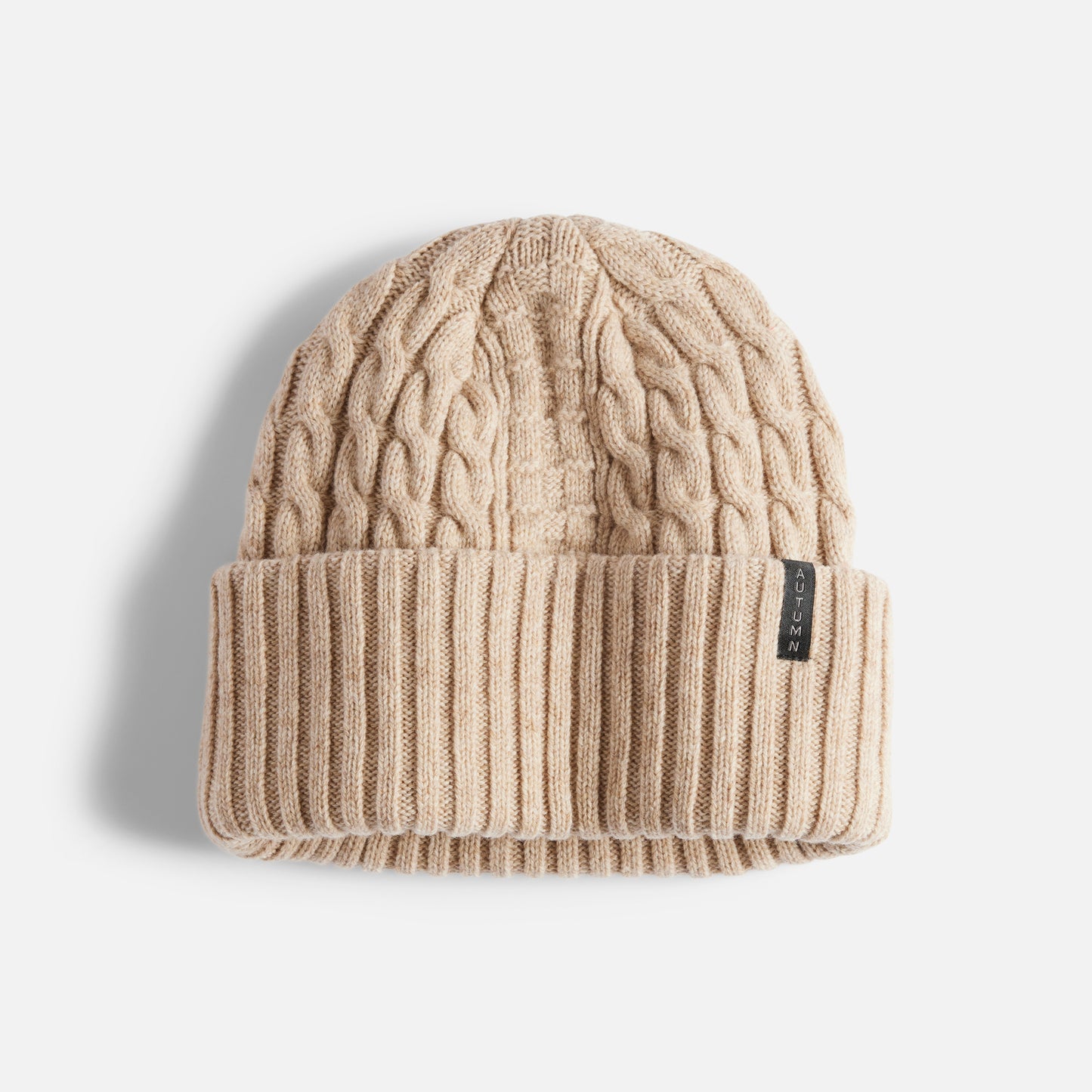 Autumn Beanie - Cable Knit - Natural