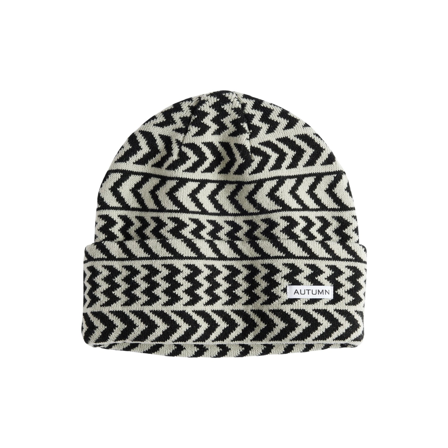 Autumn Beanie - Chevron - Iceburg