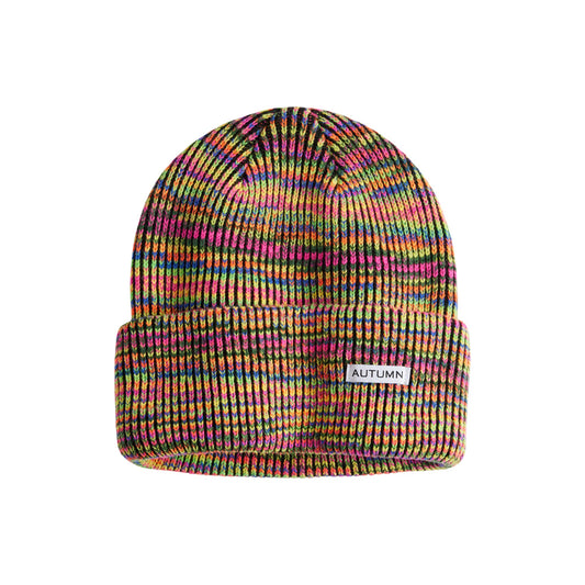 Autumn Beanie - Cord - Rainbow