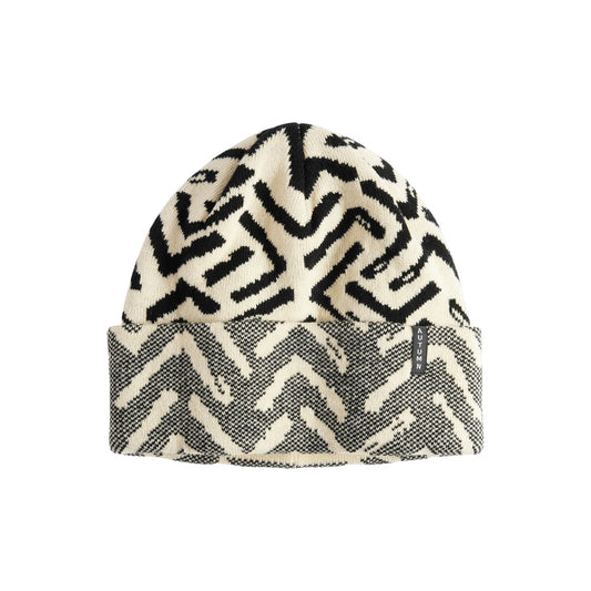 Autumn Beanie - Geo - Eggshell