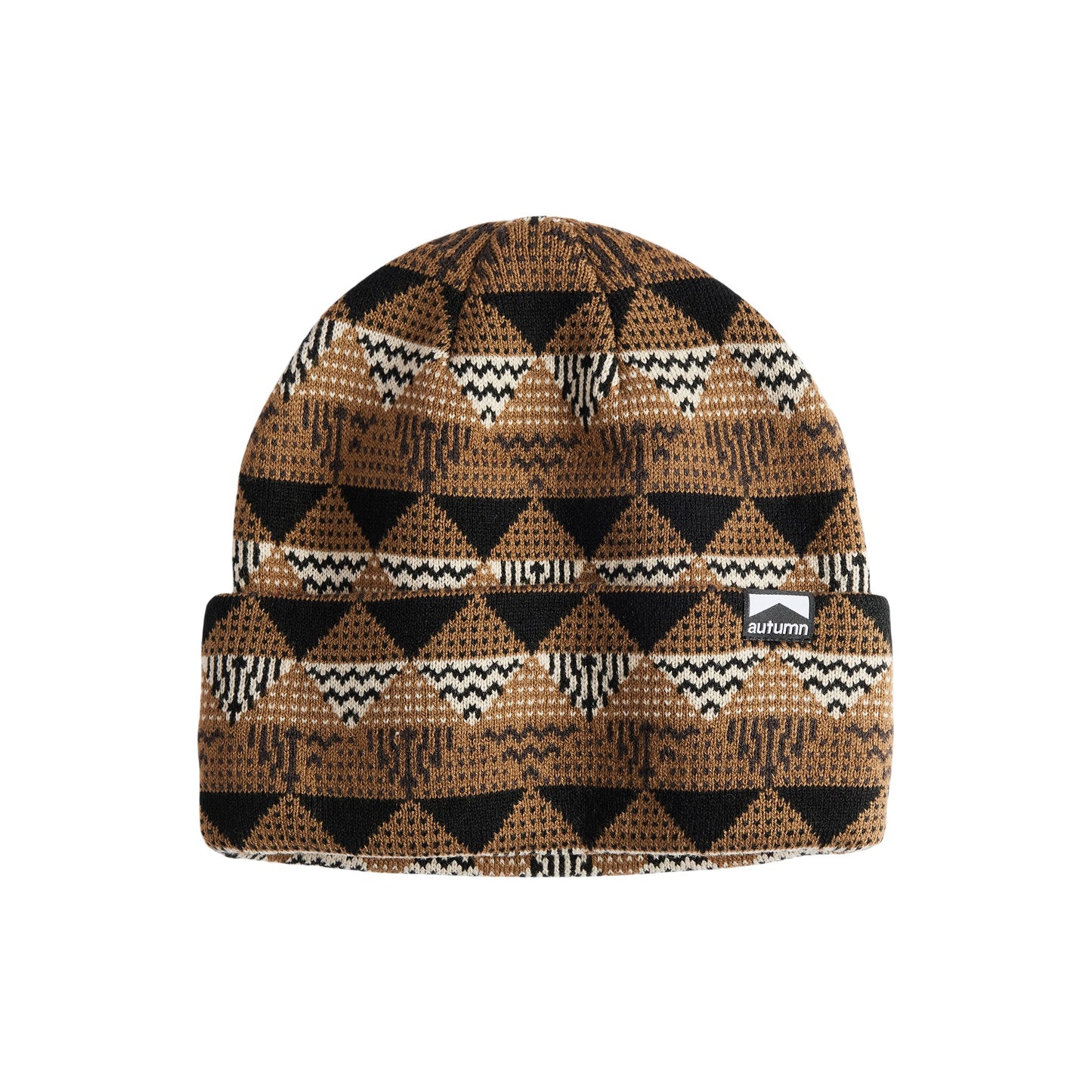 Autumn Beanie - Landscape - Light Brown