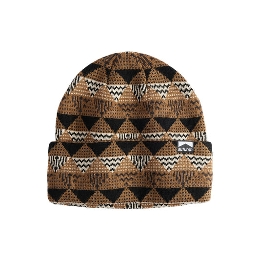 Autumn Beanie - Landscape - Light Brown