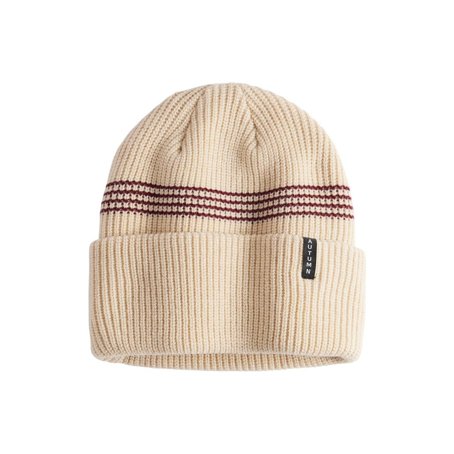 Autumn Beanie - Mini Stripe - Oatmeal