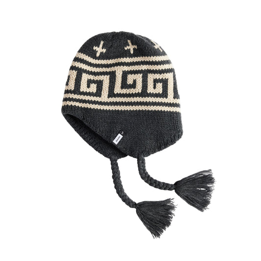 Autumn Beanie - Niseko Ear Flap - charcoal grey