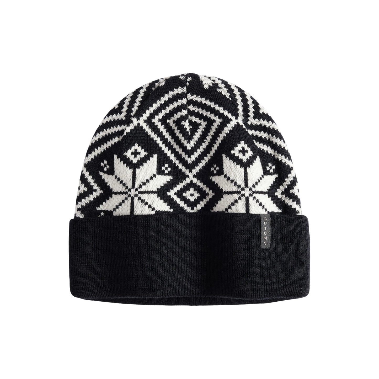 Autumn Beanie - Nordic Knit - Black