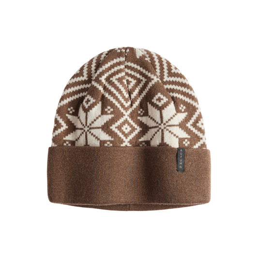 Autumn Beanie - Nordic Knit - Brown