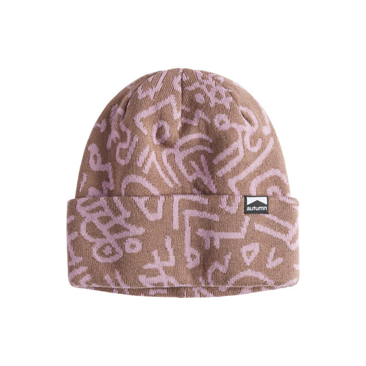 Autumn Beanie - Soul Camo - Dusty Pink