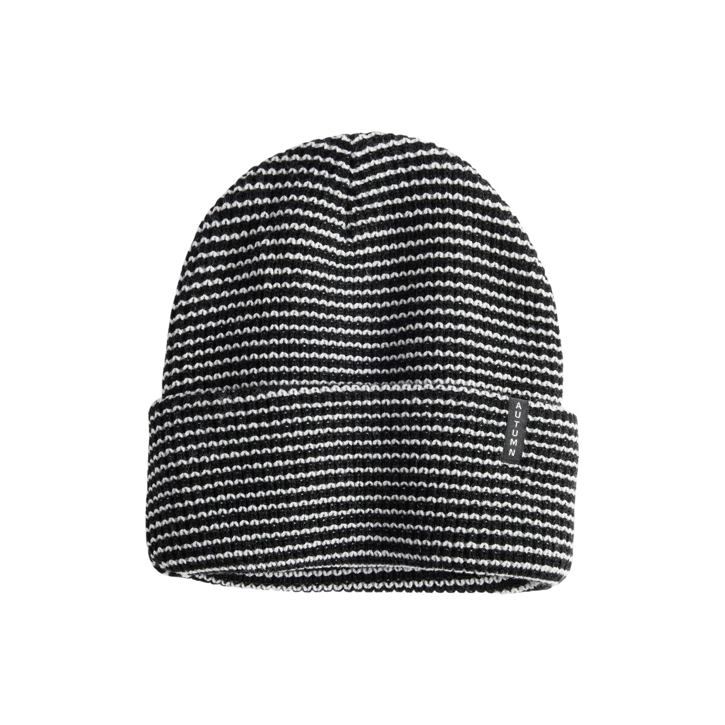 Autumn Beanie - Stripe - Black