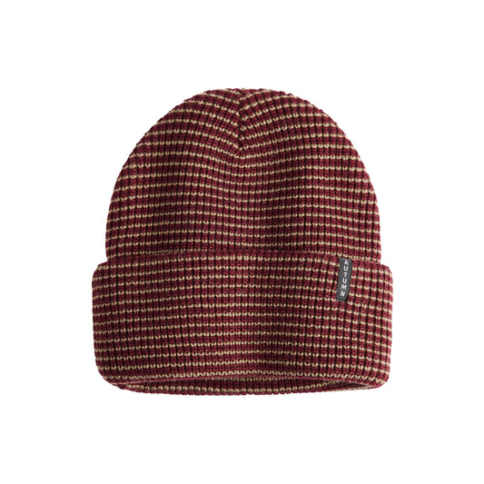 Autumn Beanie - Stripe - Merlot