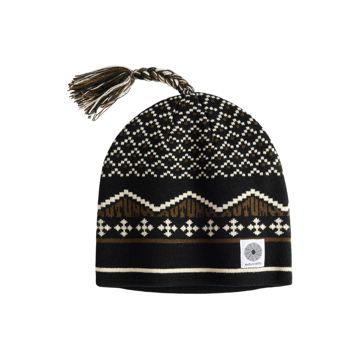 Autumn Beanie - Tassle - Black