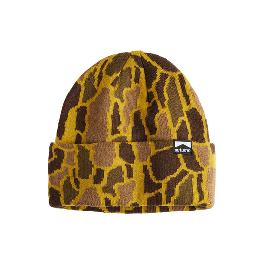 Autumn Beanie - Treebark - Olive Ochre