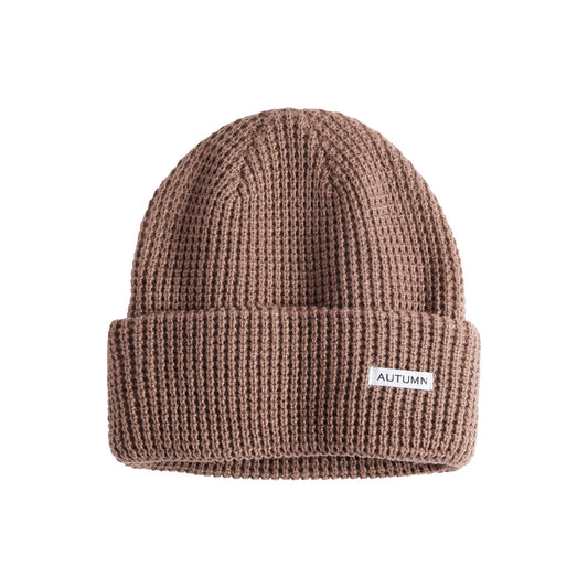 Autumn Beanie - Waffle - Dusty Mauve