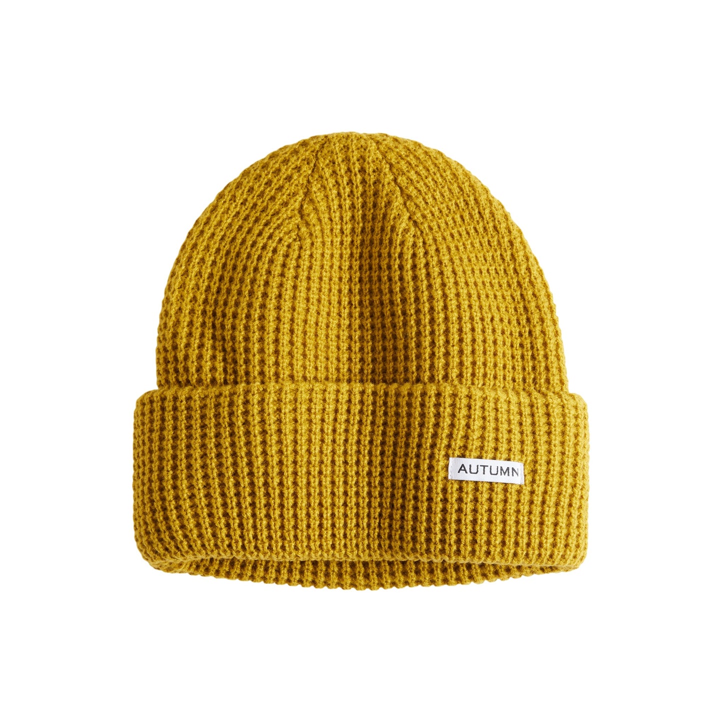Autumn Beanie - Waffle - Olive Ochre