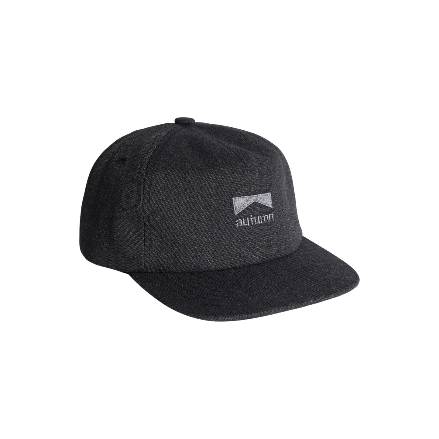 Autumn Cap - Washed Canvas Strapback - Black