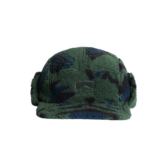 Autumn Cap - Fleece Flap Cap - Green