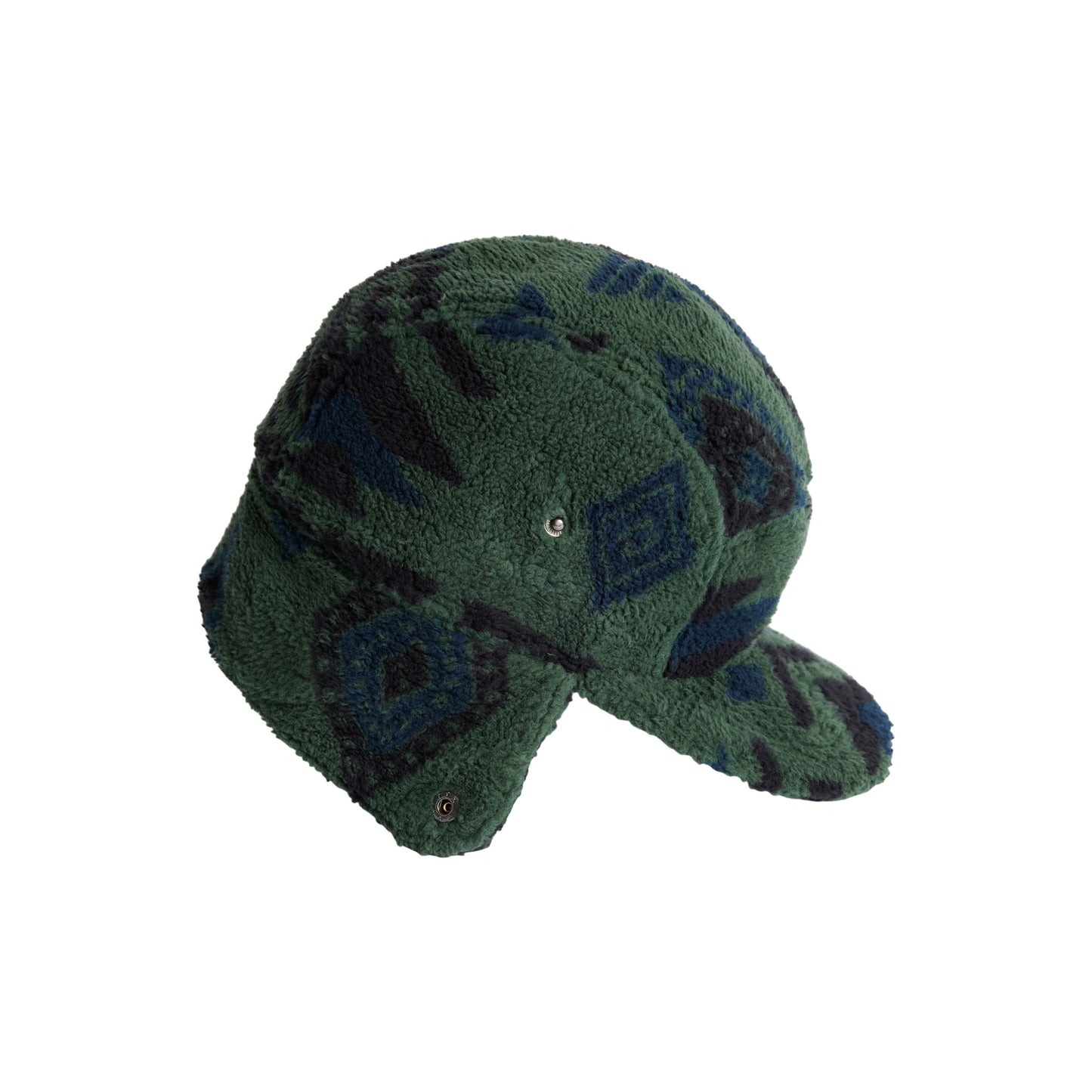 Autumn Cap - Fleece Flap Cap - Green