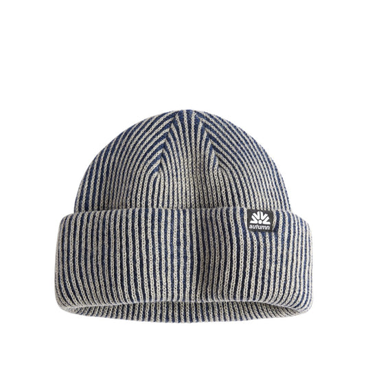 Autumn Beanie Cord Double Roll navy