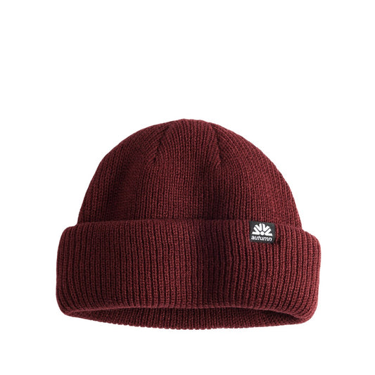 Autumn Beanie Double Roll burgundy