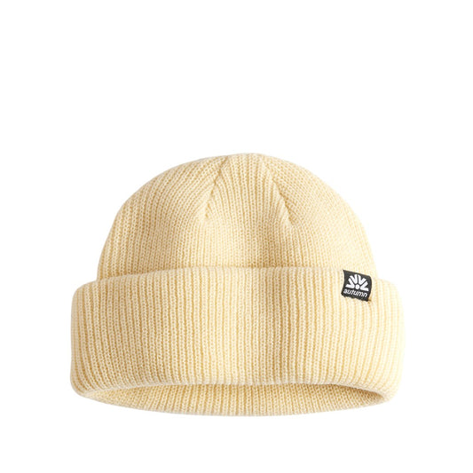 Autumn Beanie Double Roll eggshell