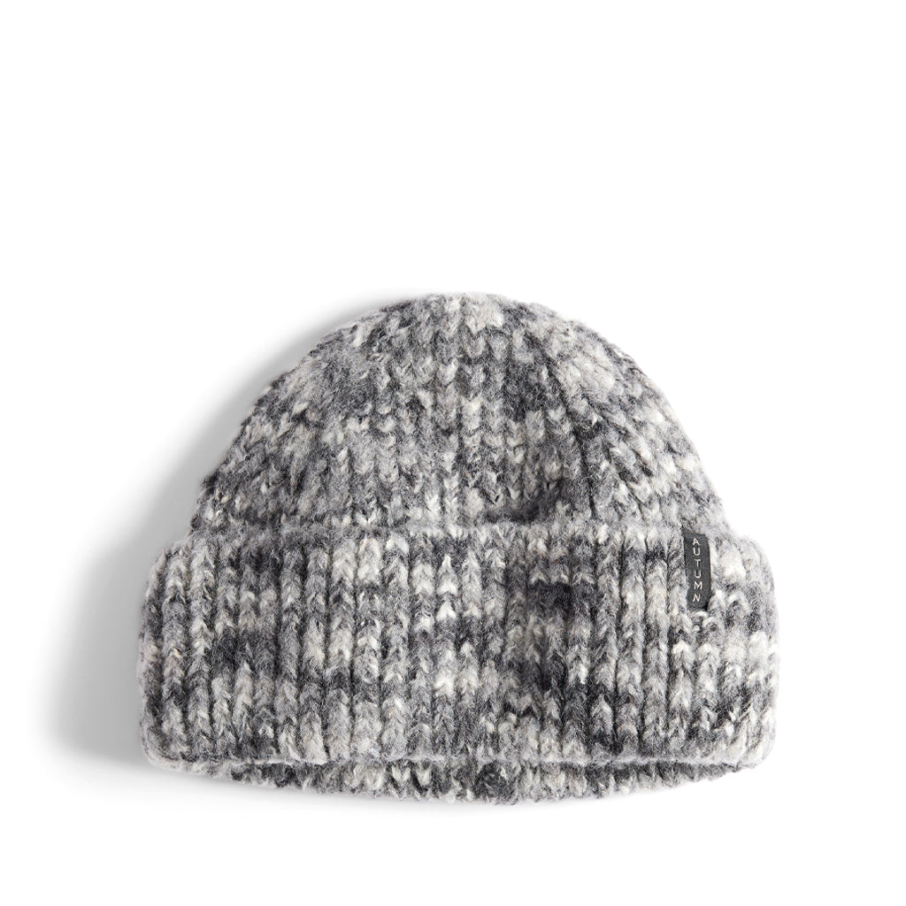 Autumn Beanie - Marbled Knit - Black