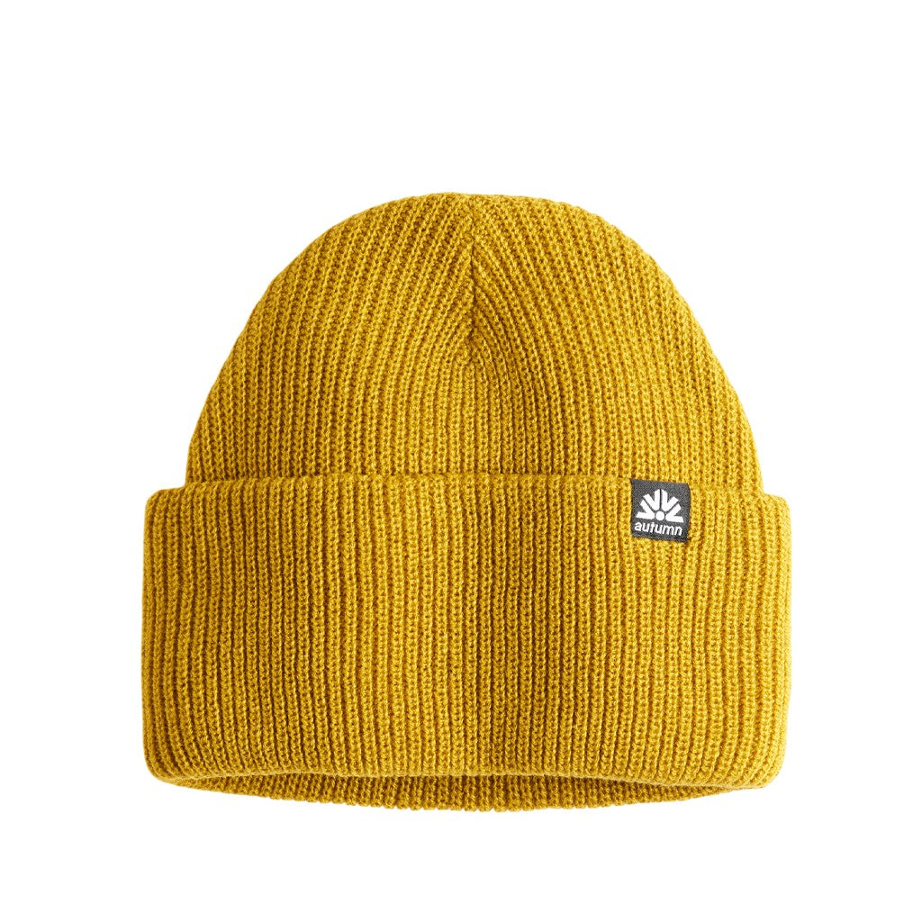Autumn Simple Beanie Olive Ocre