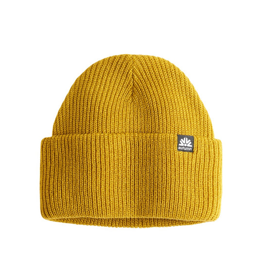 Autumn Simple Beanie Olive Ocre