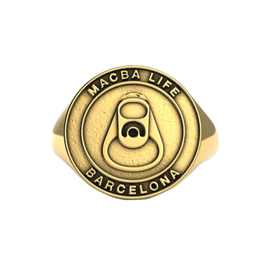 Macba Life Ring "Logo Ring 2 gold"