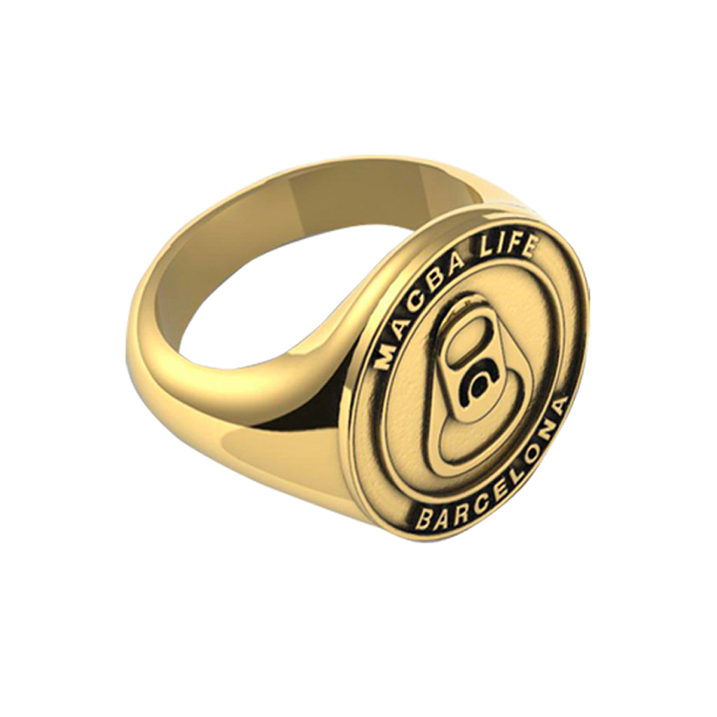 Macba Life Ring "Logo Ring 2 gold"